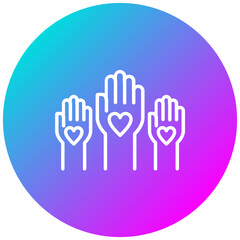 Unity in Diversity vector icon. Can be used for Teamwork iconset.