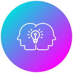 Collective Intelligence vector icon. Can be used for Teamwork iconset.
