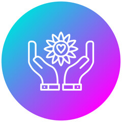 Obraz premium Compassion vector icon. Can be used for Core Values iconset.