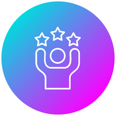 Confidence vector icon. Can be used for Personal Growth iconset.