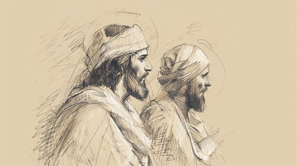 Biblical Illustration of Jesus' Teaching on Forgiveness, Ideal for article