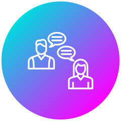 Client Meeting vector icon. Can be used for Project Assesment iconset.