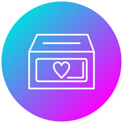 Charity Box vector icon. Can be used for Charity iconset.