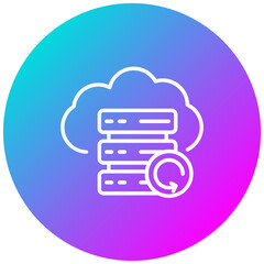 Database Backup vector icon. Can be used for Business and HR iconset.