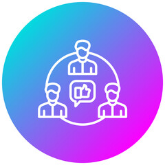 Stakeholder Engagement vector icon. Can be used for Business Performance iconset.