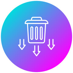 Waste Reduction vector icon. Can be used for Mass Production iconset.