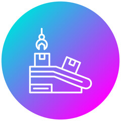 Production Machinery vector icon. Can be used for Mass Production iconset.