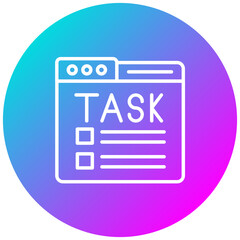 Tasks vector icon. Can be used for Business and HR iconset.