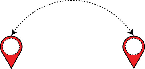 Abstract new location vector illustation icon .