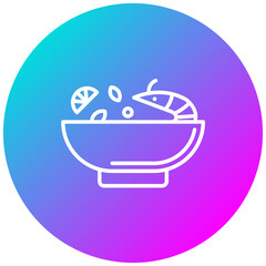 Tom Yum vector icon. Can be used for World Cuisine iconset.