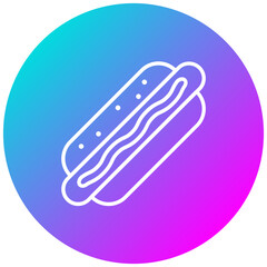 Hot Dog vector icon. Can be used for World Cuisine iconset.