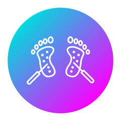 Foot Acupuncture vector icon. Can be used for Spa iconset.