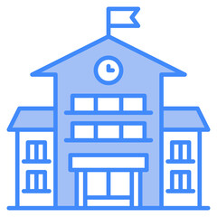 Vector Icon Building, education, school, institute, university