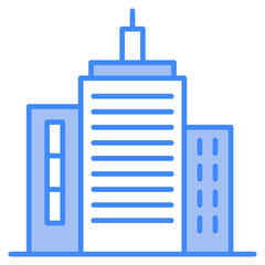 Vector Icon city, commercial, office, urban, building