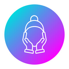 Face Massage vector icon. Can be used for Spa iconset.