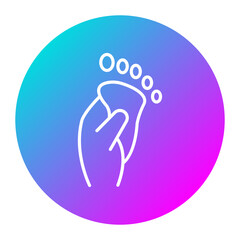 Foot Massage vector icon. Can be used for Spa iconset.