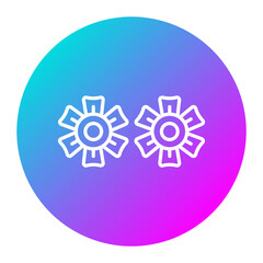 Flower vector icon. Can be used for Spa iconset.