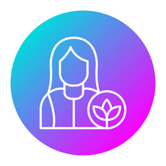 Massage Therapist vector icon. Can be used for Spa iconset.