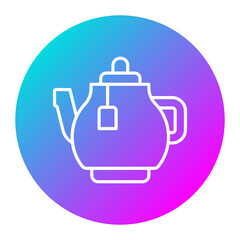 Teapot vector icon. Can be used for Spa iconset.