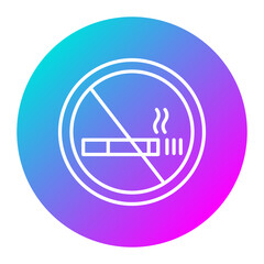 No Smoking vector icon. Can be used for Spa iconset.