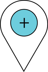 Obraz premium Abstract new location vector illustation icon .