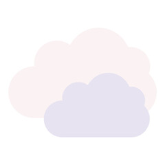 Vector Icon clouds, cloudy weather, rain, weather, overcast