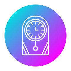Wall Clock vector icon. Can be used for Business and Finance iconset.