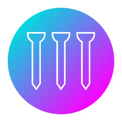 Nail vector icon. Can be used for Home Improvements iconset.