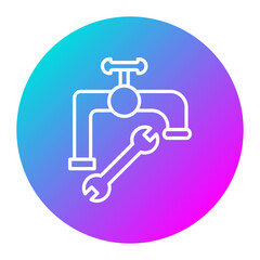 Plumbing vector icon. Can be used for Home Improvements iconset.