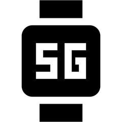 Vector Icon Smart watch, Technology, 5G, internet, wireless