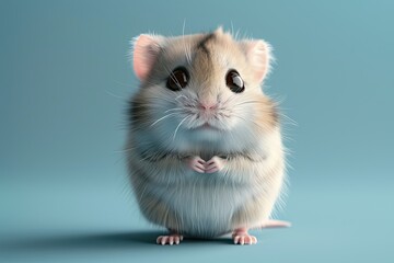 Obraz premium 3D Hamster character in digital style