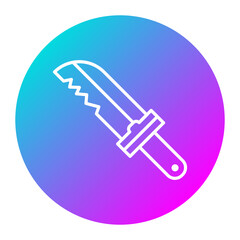 Diving Knife vector icon. Can be used for Vacation and Tourism iconset.