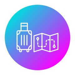 Plan vector icon. Can be used for Vacation and Tourism iconset.