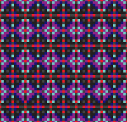 Fototapeta premium Mosaic pattern. Seamless geometric pattern of the pixels