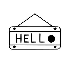 illustration of a sign