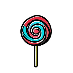 lollipop isolated on white background