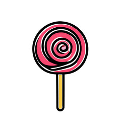 lollipop isolated on white background