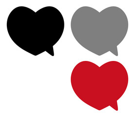 Heart Speech Bubble Doodle Speech Bubble Cute Speech And Text Bubble Cute Heart Dialog Set Collection