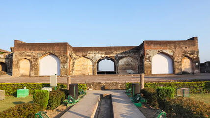 Ruins of Shahi Palace, Shahi Qila, Burhanpur, Madhya Pradesh, India.