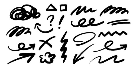 Hand drawn doodle collection