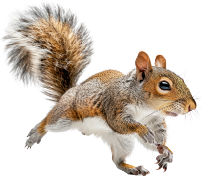 Full body shot of a squirrel, Generative Ai