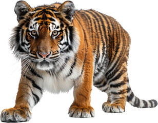 Fototapeta premium Full body shot of a Tiger, Generative Ai