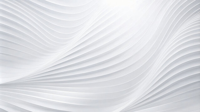 Abstract white paper background with swirling lines creates a textured wallpaper design