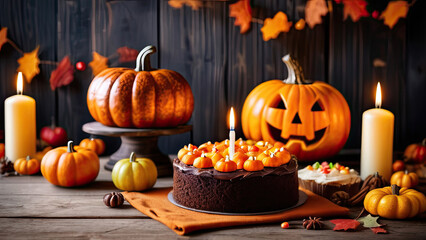Halloween eve decoration on various background