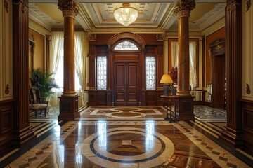 Obraz premium Classical Entrance Hall Interior