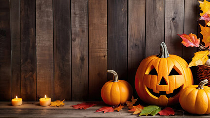 Obraz premium Halloween eve decoration on various background