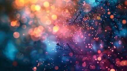 Fototapeta premium Backgrounds with holographic light leaks for outdoor use at night