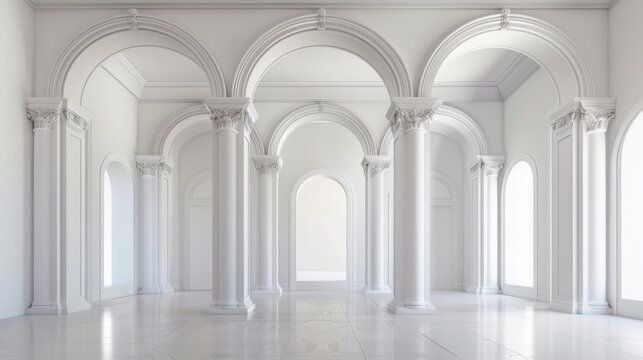 A glitter arch pillar shape architecture arched frame