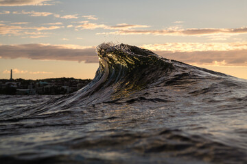 Fototapeta premium Waves at sunrise, Sydney Australia