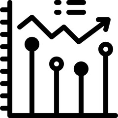 graph, bar graph, bar chart, stats, statistics Icon